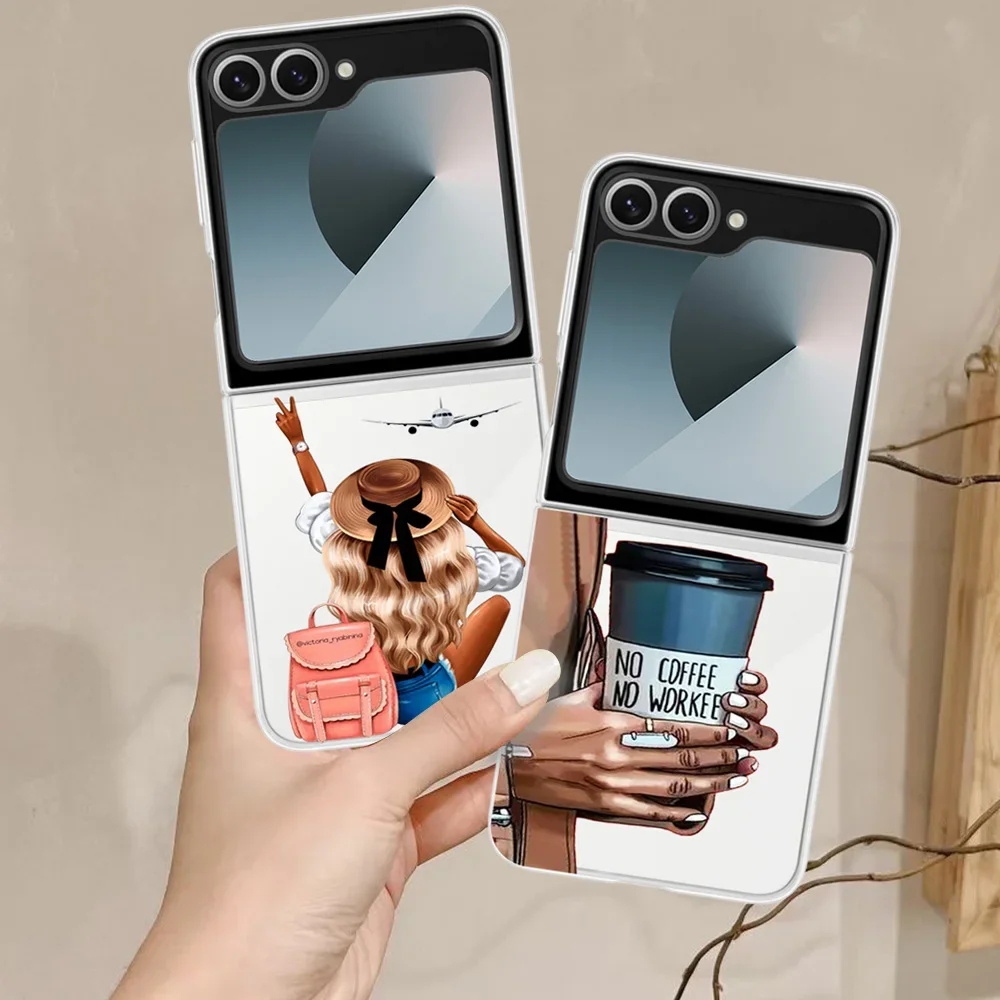 Elegant Transparent Fashion Lady Magazine Phone Case Cover