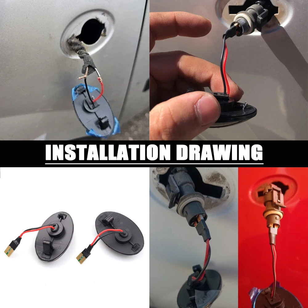 GIGIIS Clignotant Voiture Dynamique, 2 Pièces Clignotant