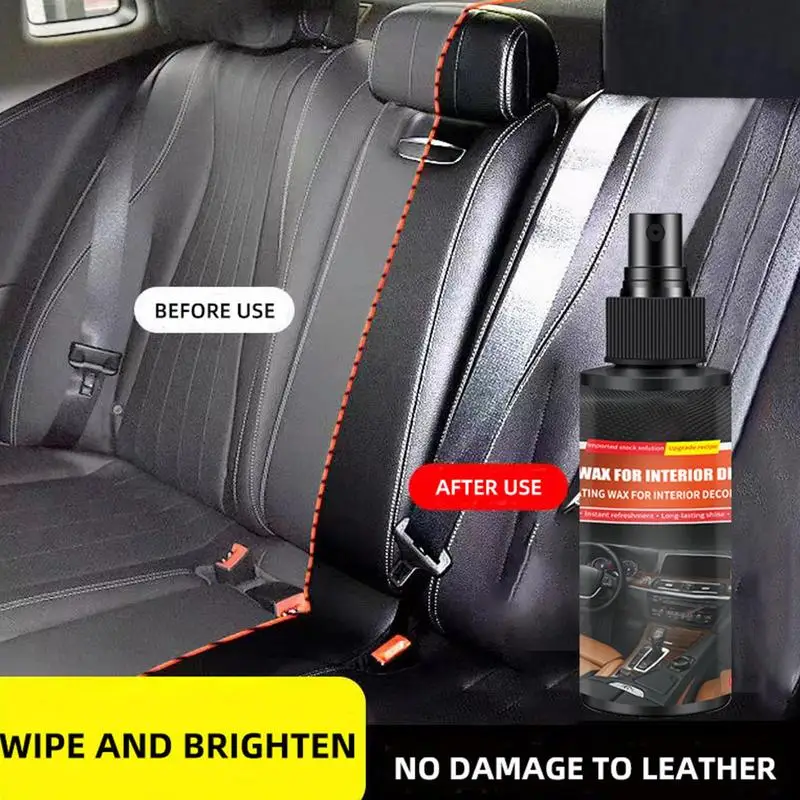 

Car Leather Seat Polishing Spray Multi-purpose Cleaning Liquid For Vehicles Dashboards Shiner Automotive Interior Coating Wax