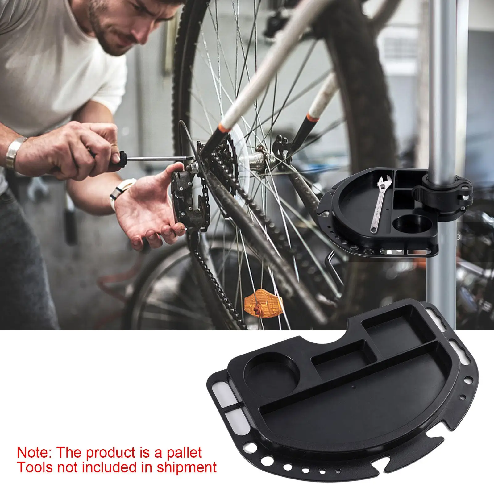 Bike Work Stands Tray Bike Socket Organizer Tray Multi Partition Work Tray Holder Plate For Workshop Tools And Parts Bike Work