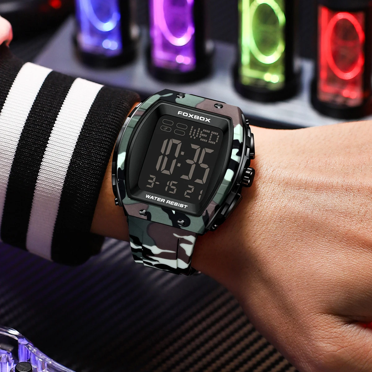 LIGE موضة جديدة للرجال ساعات العلامة التجارية الفا...