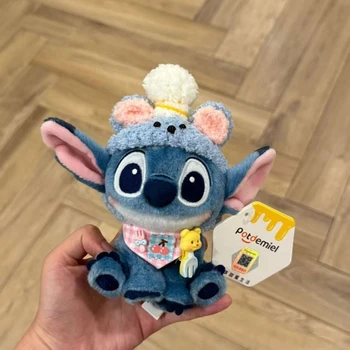 Potdemiel Auténtico Stitch Sin Dientes Colgante para Mochila Llavero Stitch Muñeco de Peluche Adorable Regalo de Cumpleaños Colgante para Coche Regalo Premium 1