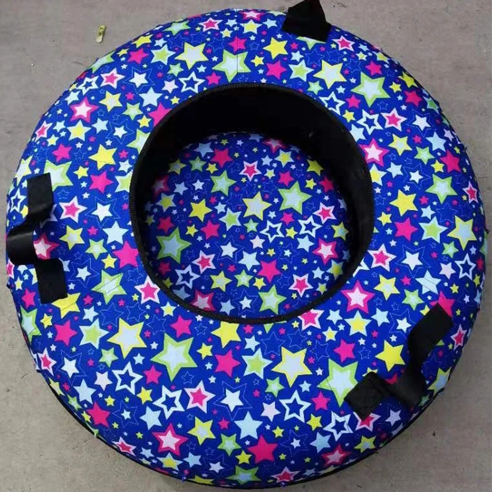 winter slide playground dry donut tire ski ring for rainbow slide