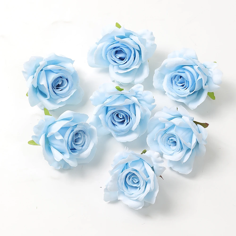 40 Teste Di Fiori Artificiali Blu E Viola - Mix Assortito Per Craft, Matrimoni E Decorazioni Fai Da Te