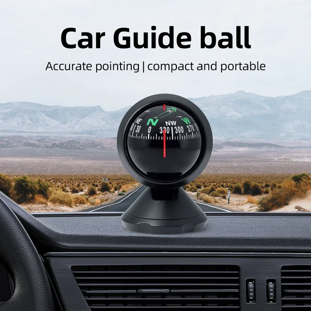 Bussola Da Cruscotto Auto - Mini Bussola Portatile Per Navigazione In Macchina - Foto 9