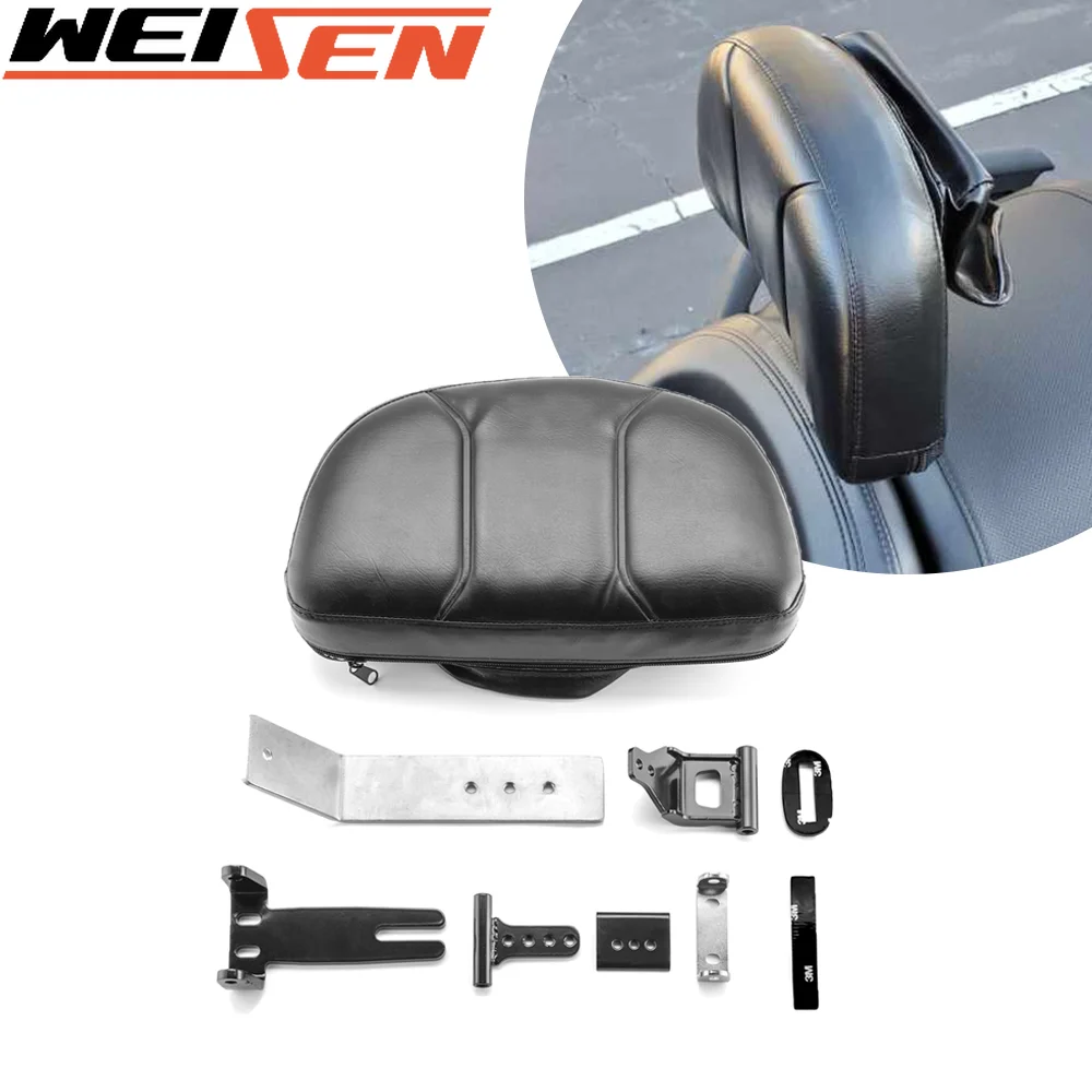 WeiSen For Can-Am F3/S/T/LTD Adjustable Driver Backrest Seat Mount Bracket w/Pad Quick-Detach 