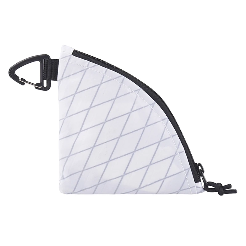 Manual Coffee Filter Paper Storage Bag with Hook Buckle Waterproof Convenient Camping Purse Versatile Convenient