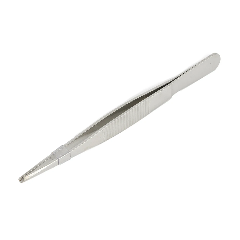 Special Toothed Tweezers Silver Stainless Steel Suturing 125mm / 5Inch Best Price Hook Head Manipulate Needles