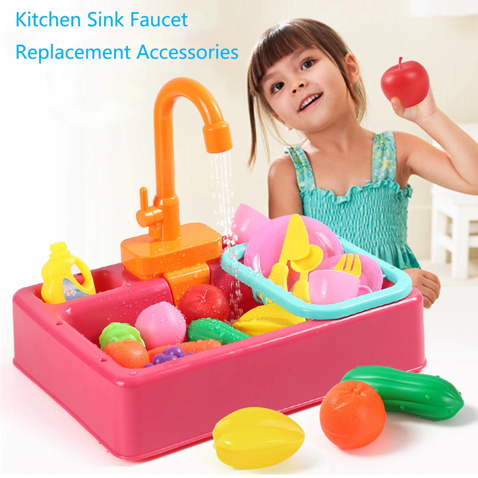Kitchen Sink Toy Set Kids Electric Dishwasher Kitchen Sink Toys