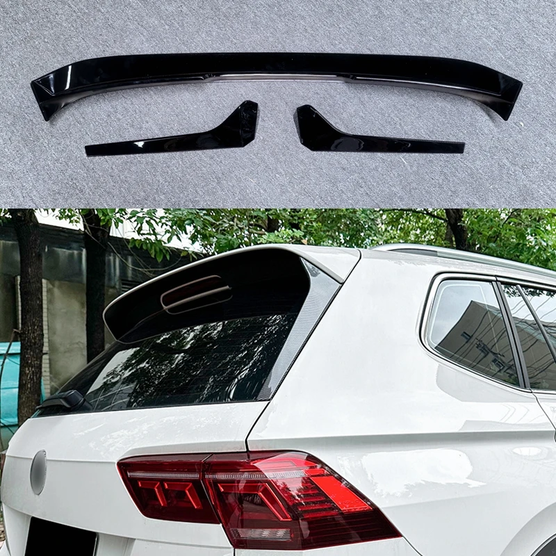 Black Rear Window Side Spoiler Canard Canards Splitter For VW - View #12