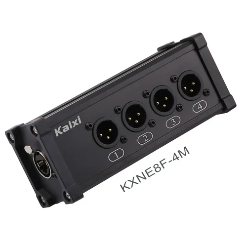 무대 사운드 조명 및 녹음 스튜디오용 멀티 네트워크 XLR 케이블, 암수 RJ45 이더콘 NE8F-4M, 4 채널 3 핀 4