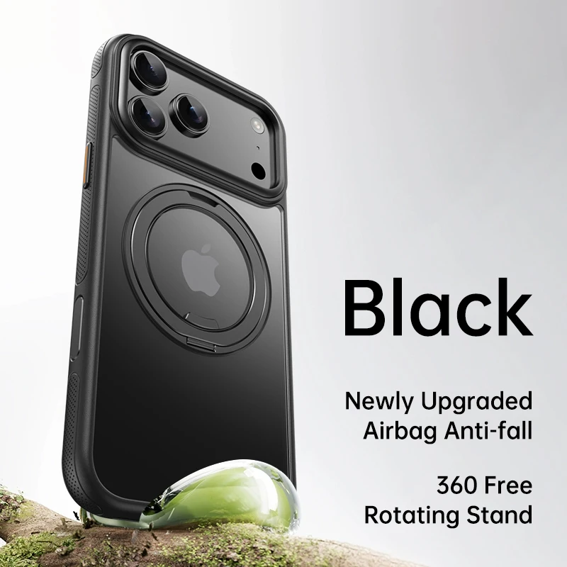 غلاف حماية مغناطيسي Magsafe مع حامل ميكانيكي دوّار...