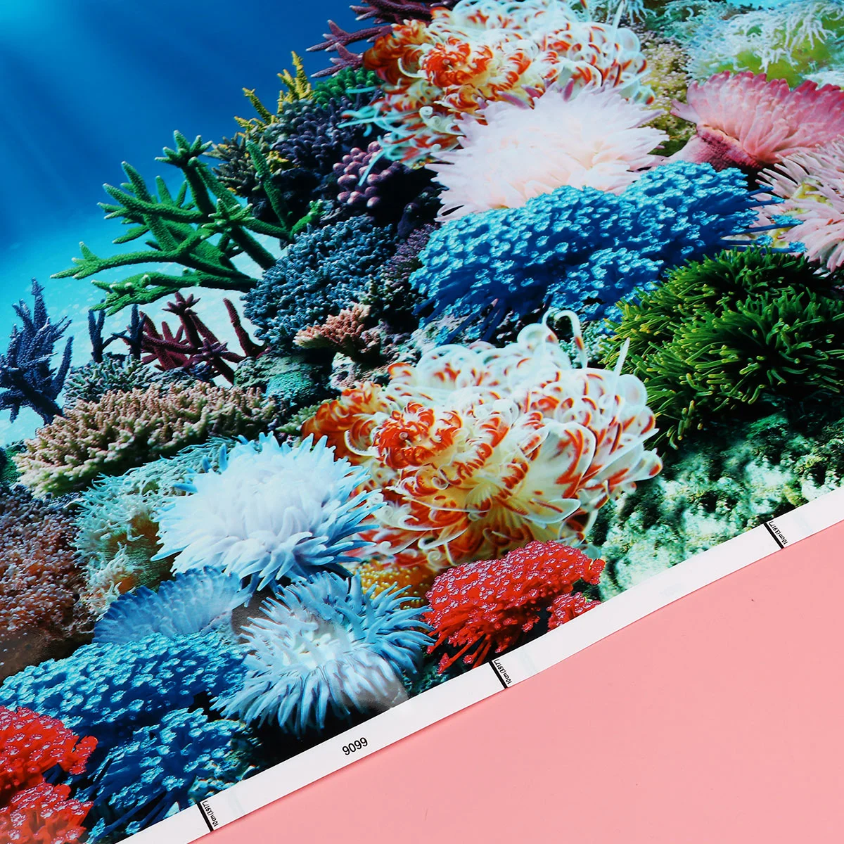 Aquarium Background Sticker Double Side Seascape Wallpaper Tank Backdrop Water Underwater Decoration Static Cling Vinyl fish tank decorations,aquarium ornaments,fish tank backdrop,aquarium sticker