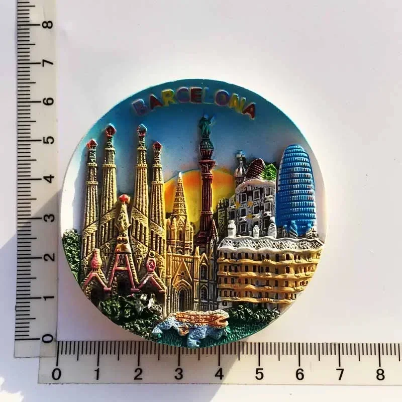 Barcelona Spain Fridge Magnets Columbus Granada Ibiza Sevilia Maalaga Souvenir Refrigerator Magnets Stickers Home Kitchen Decor magnetic fridge magnets magnetic sticker magnetic fridge stickers refrigerator decor