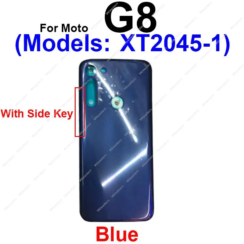 Фото Задняя крышка батарейного отсека для Motorola Moto G8 G8 Play G8 Plus G8 Power Lite, Бразильская версия, задняя крышка батарейного отсека №2