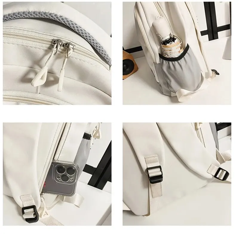 Schoolbag Male Junior High School Students High School Large Capacity College Students Middle School Students Teenage Girls Boys