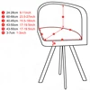 Triangle Chair Cover Elastic Fully Wrapped Curved Thickened Washable Backrest Integrated Home Restaurant Semicircle Stool Cover 5