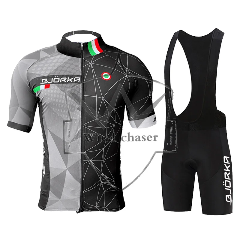 Italy BJORKA 2023 Cycling Jersey Set Ropa Ciclismo Hombre Short Sleeve Cycling Set Mtb Bike Uniforme Maillot Ciclismo ciclisti
