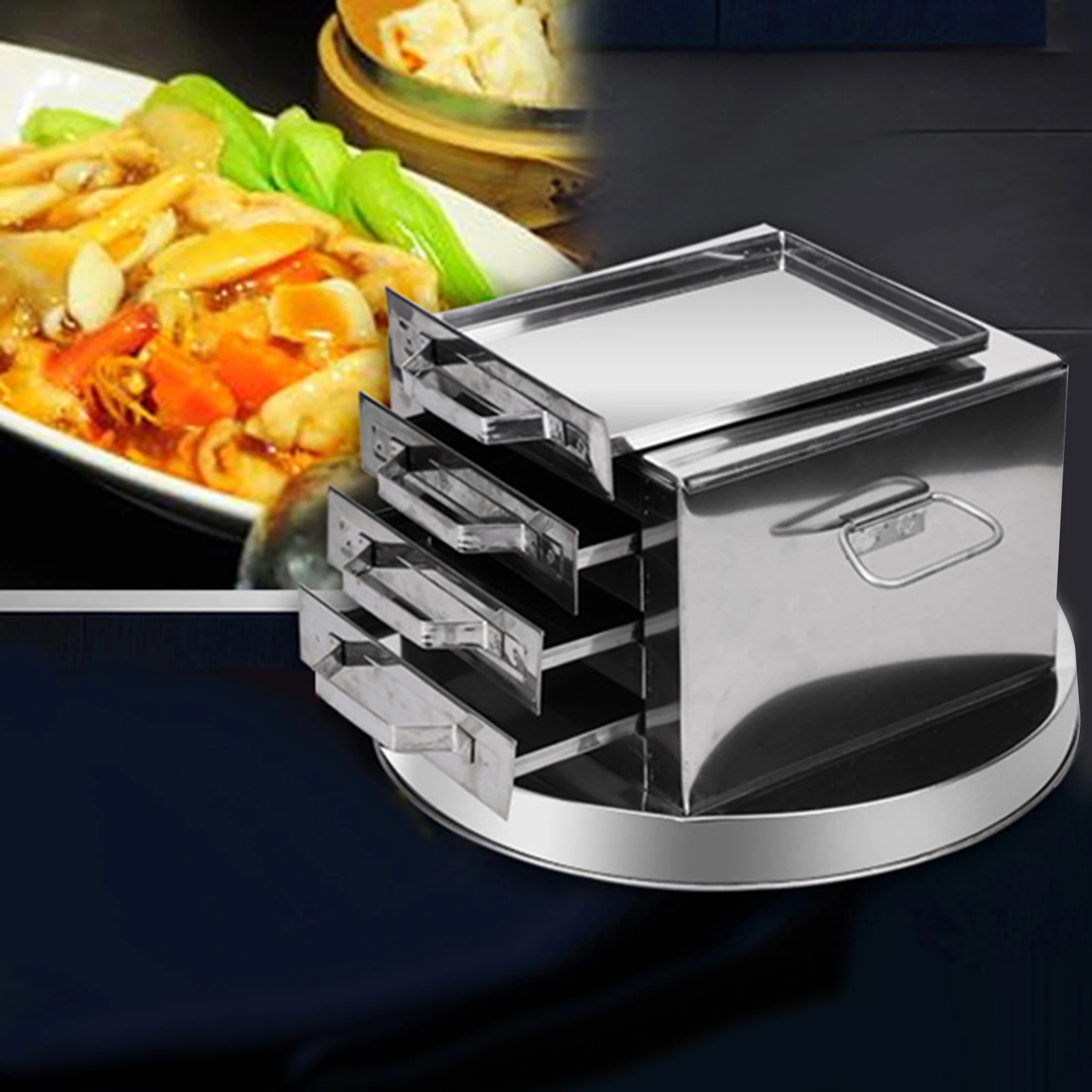 Chinese Rice Noodle Roll Food Steamer Kitchen Home Use Devices 3 Tiers Cookware Changfen Machine 201 Stainless Steel 3