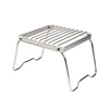 Outdoor Stainless Steel Stove Holder Camping Portable Folding Barbecue Rack Grill Supplies Lighter Steel Brazier Stand 3 Pcs 2