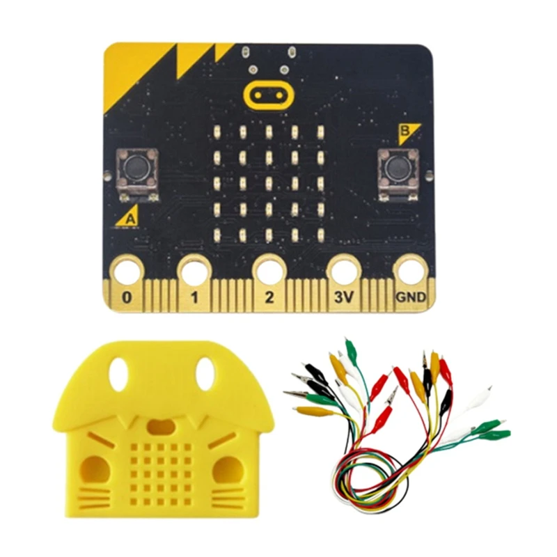 

BBC Micro:Bit Go Kit With Protective Case+ Alligator Clips Test Lead Set Programmable Learning Development Board DIY
