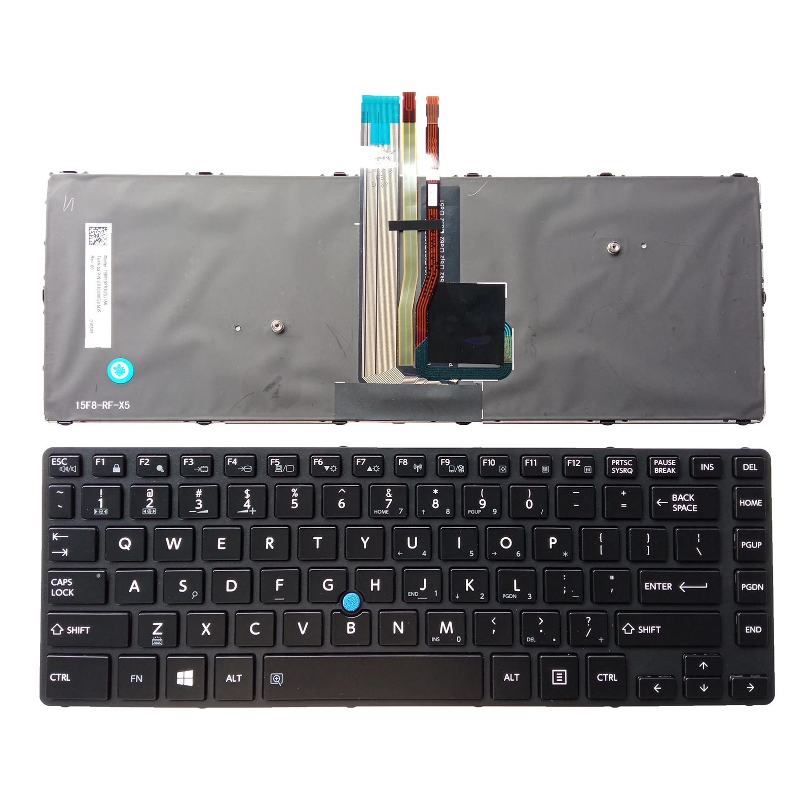 

US Backlit Keyboard For Toshiba Tecra A40-C-18R R40-C Portege R30-30 RZ83 Series point