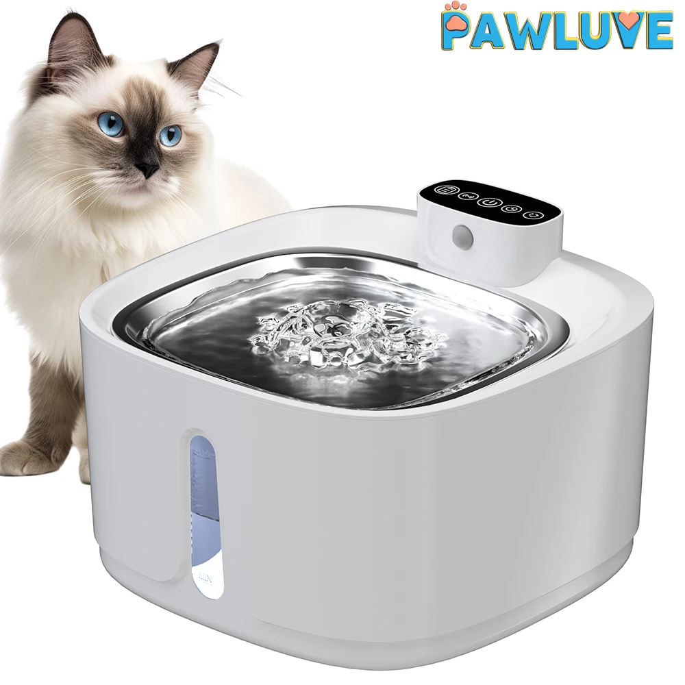 2626-05f084.jpg Pet Water Fountain Auto Recirculate Filter Large Capacity Filtring Cat Water Drinker USB Electric Mute Cats Water Dispenser