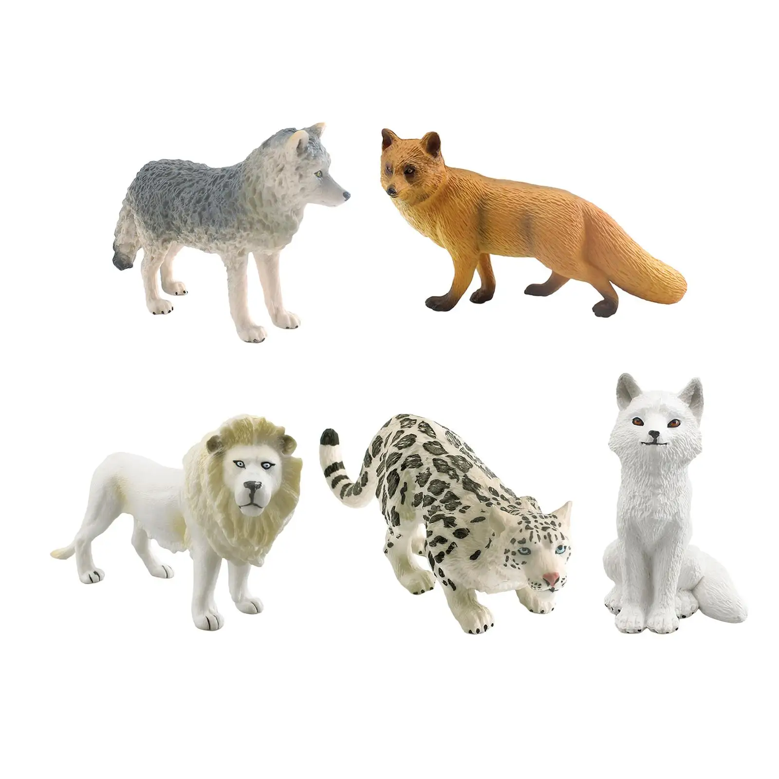 

Simulation Wild Animal Statue Animal Figure Desktop Decor Portable Lifelike Ornament Living Room Birthday Presents Lawn Study