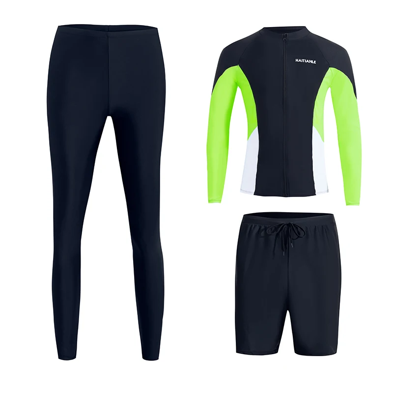 2026 Couple Swimwear Men Swimsuit Women Swimsuit Diving Suit Long Sleeved Pants Hot Selling 5-Piece Set Wholesale And Retail