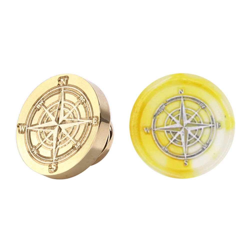 3D DIY Embossed Wax Seal Kit Vintage Round Sealing Head Replacement Removable for Christmas Gifts Wedding Birthday for Envelopes