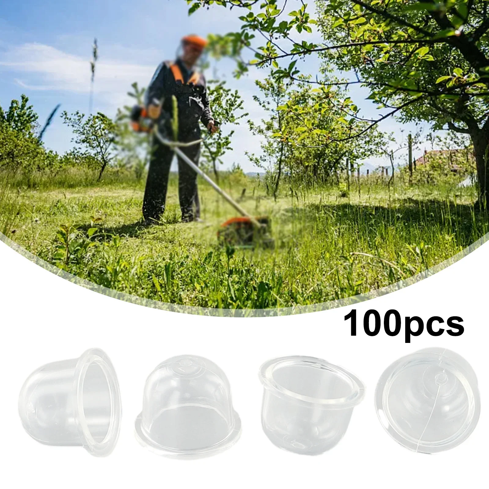 

100 Pcs Primer Bulb Oil Soak Gasoline Snap188-12 For Shindaiwa Robin Carb Carburetor Lawn Mower Parts