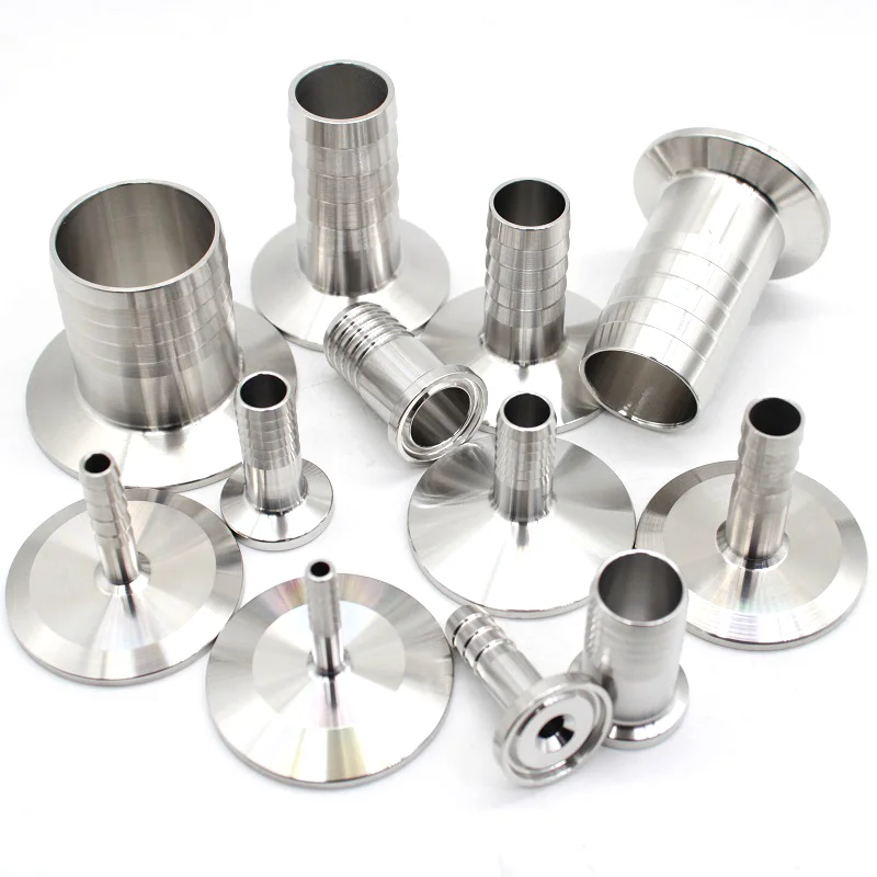 Pipe Fitting Water Pipe Fitting Hose Pipe Fitting OD 8MM-51MM Stainless Steel SS304 SS316L Sanitary Hose Barb Pipe Fitting Ferrule OD 50.5mm-64mm fit Tri Clamp