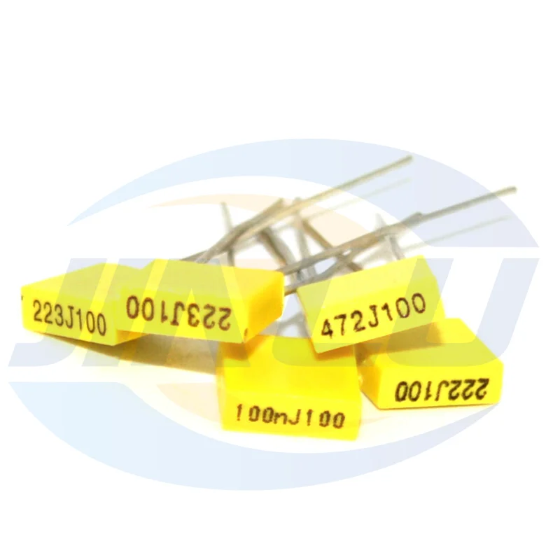 Safety Plastic Film 20pcs Polypropylene 100V 1nF ~ 470nF 100nf 220nf 10nf 47nf 22nf 1nf 0.47uf 0.1uf 330nf Correction capacitor