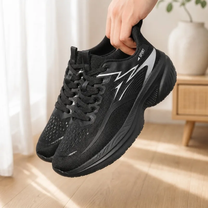 Men's Wide Toe Breathable Athletic Sneakers - Lightweight & Comfortable Running Shoes for Outdoor Training