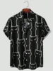 Unisex Fashion Men's Cute Cat Print Casual Daily Wear 3D Printing Short Sleeve Shirt Fashion Hawaiian Shirts For Men Harajuku 4
