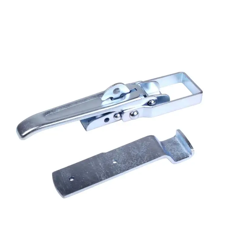 

Hasp Latch Shiny Silver Toggle Latch Clamp Galvanized Steel Strong Spring Loaded Toggle Latch Catch Hasps Clamp Buckle Clip For