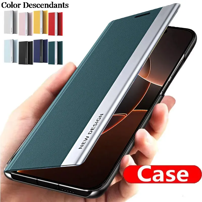 Luxury Shockproof Leather Flip Phone Case - Elegant Hard Book Cover