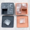 Food Grade Soft Silicone Square Ice Tray Mold Newborn Feeding Bowl Solid Color Fresh Food Container Children's Tableware 1
