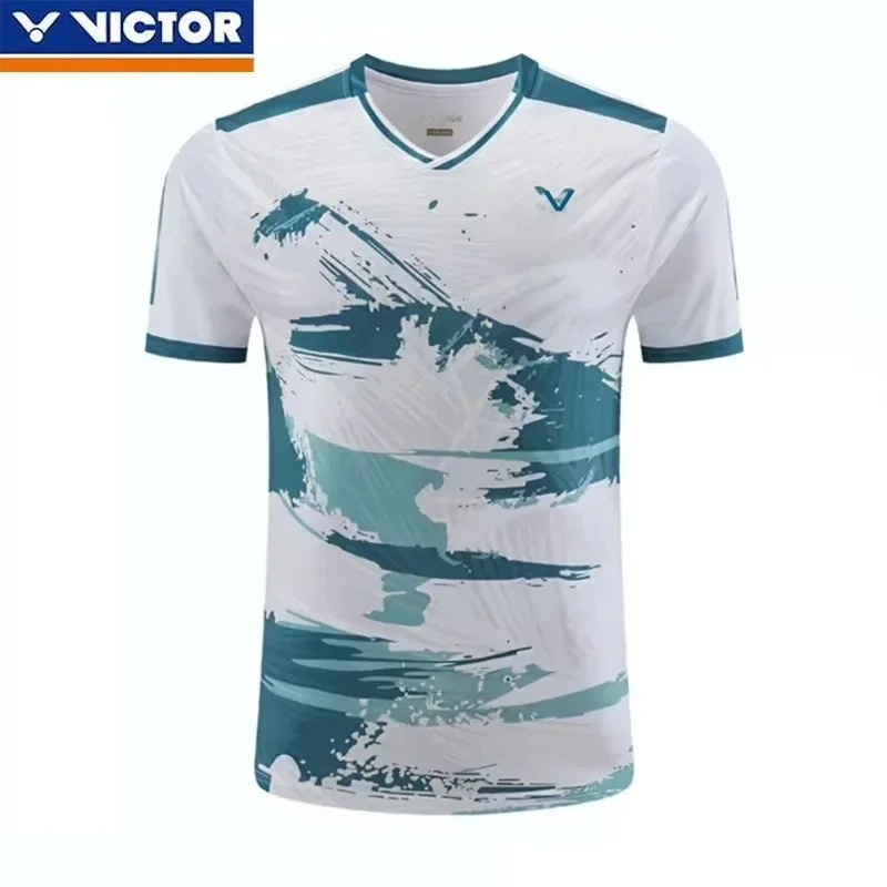 Victor New Badminton Jersey for Men and Women Players Quick Drying Breathable Sports T-Shirt Children's Race Jersey