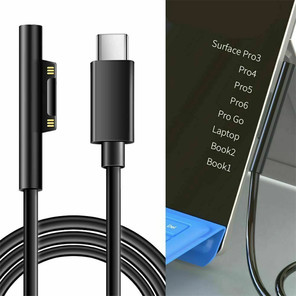 Adatto Per L'Alimentazione Del Cavo Di Ricarica Surface Connect Usb-C Per Microsoft Laptop Pro 6 5 4 3 Accessori