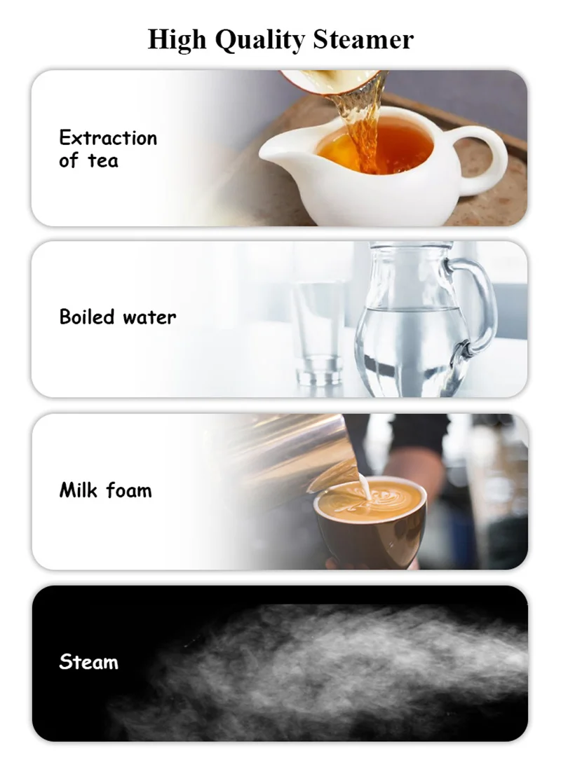 Commercial Single Nozzle Milk Steam DIY Drinks Milk Steam Foam Bubbling Machine Milk Frother for Sale 4