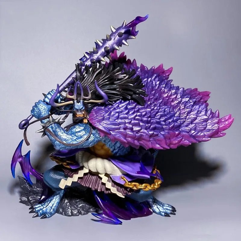 Anime Kaidou One Piece Figures Four Emperors Kaidou Man Beast 27cm Action Figures PVC Statue Model Collection Ornamen Toys