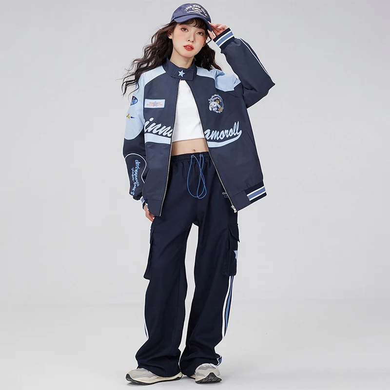 Cinnamonroll Wind Biker Punching Tops Loose Jacket anime