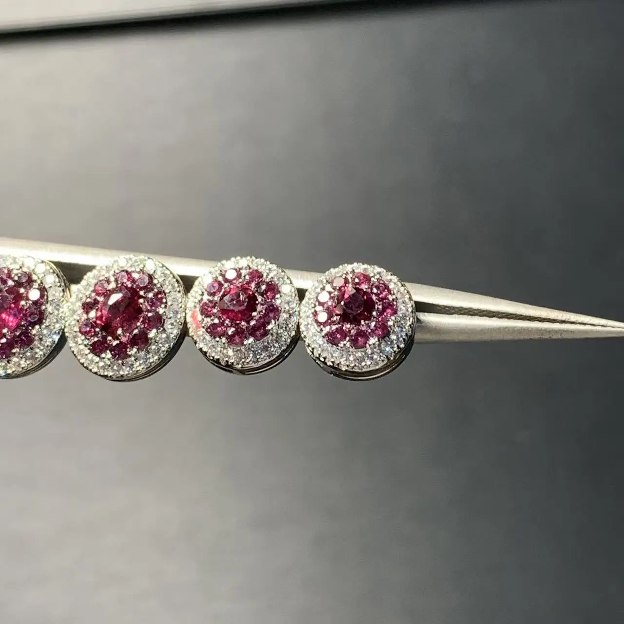 Natural Garnet 925 Sterling Silver Stud Earrings for women Jewelry Gift Prevent allergy gem jewelry Genuine Red Stone