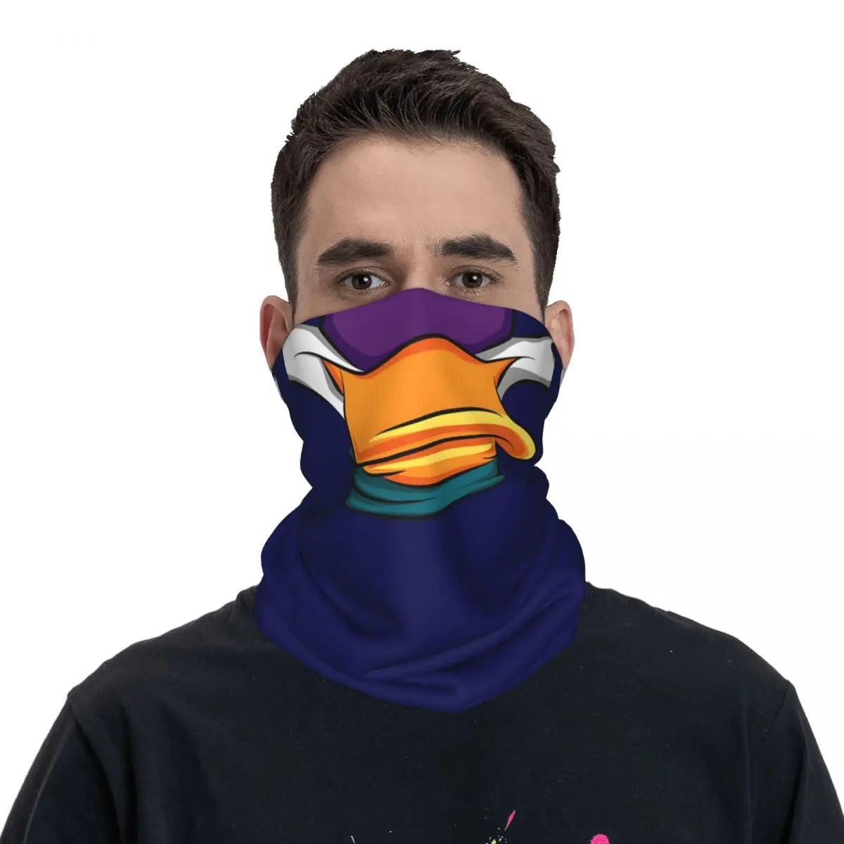 Darkwing Duck Bandana Neck Gaiter Motorcycle Club DISNEY Wrap Scarf Balaclava Hiking Unisex Adult Windproof