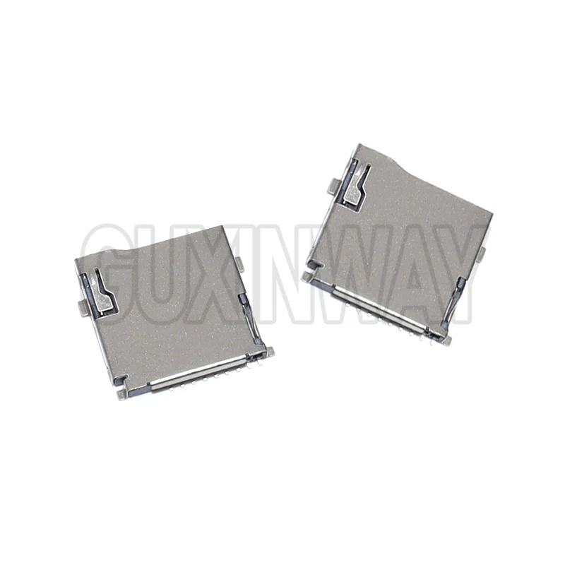 10 peças tamanho 14*15mm deck de cartão tf 9 pinos conectores de slot para cartão micro sd adequados para telefone, tablet, navegação de veículo o pop-up