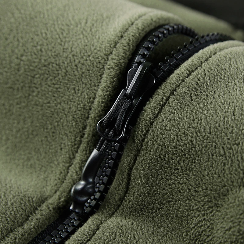 2024 Men's Shirt Long Sleeve Thickened Polar Fleece Zip-Up Stand Collar Warm Autumn Winter Jacket Male Big Size 6xl 7xl 8xl 4