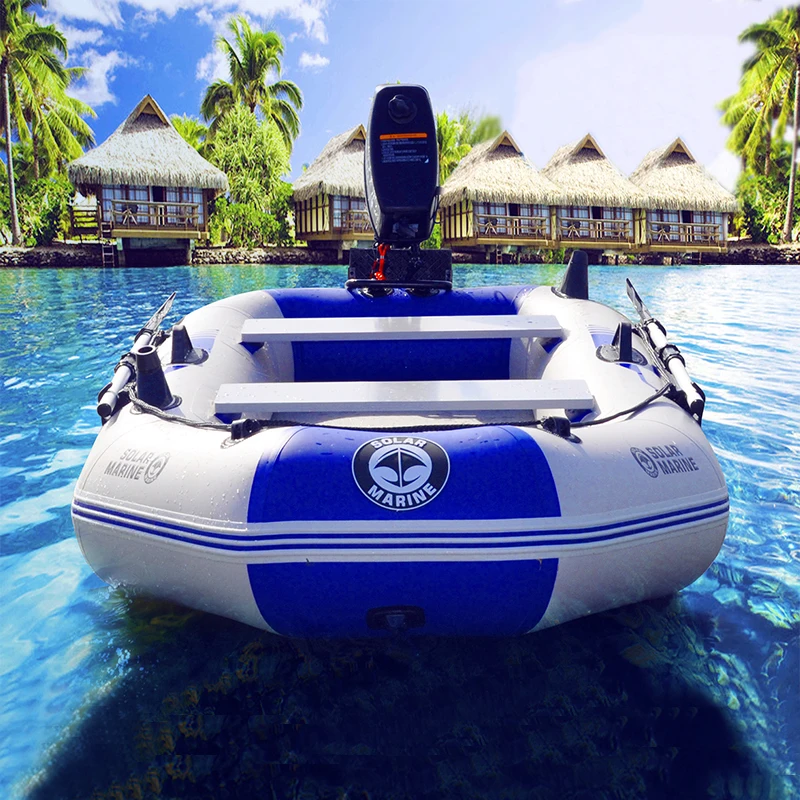 

Solar Marine 8.5 ft Dinghy Boats 3 Person Inflatable Yacht Fishing Kayak Raft Sport Boat with Paddles Air Pump Carry Bag