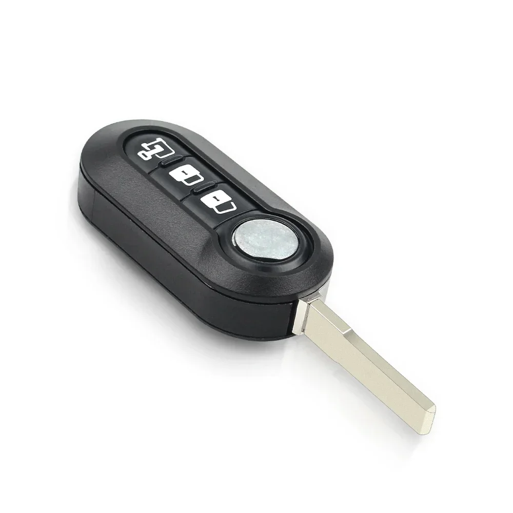 KEYYOU-carcasa para llave de coche, carcasa para mando a distancia, sin llave, hoja SIP22, para Fiat 500, Panda, Punto Bravo, 3 botones