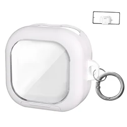 Shock - Resistant Protective Earbud Case with Secure Lock and Holder - SAM Buds4 Buds4 Pro (White)